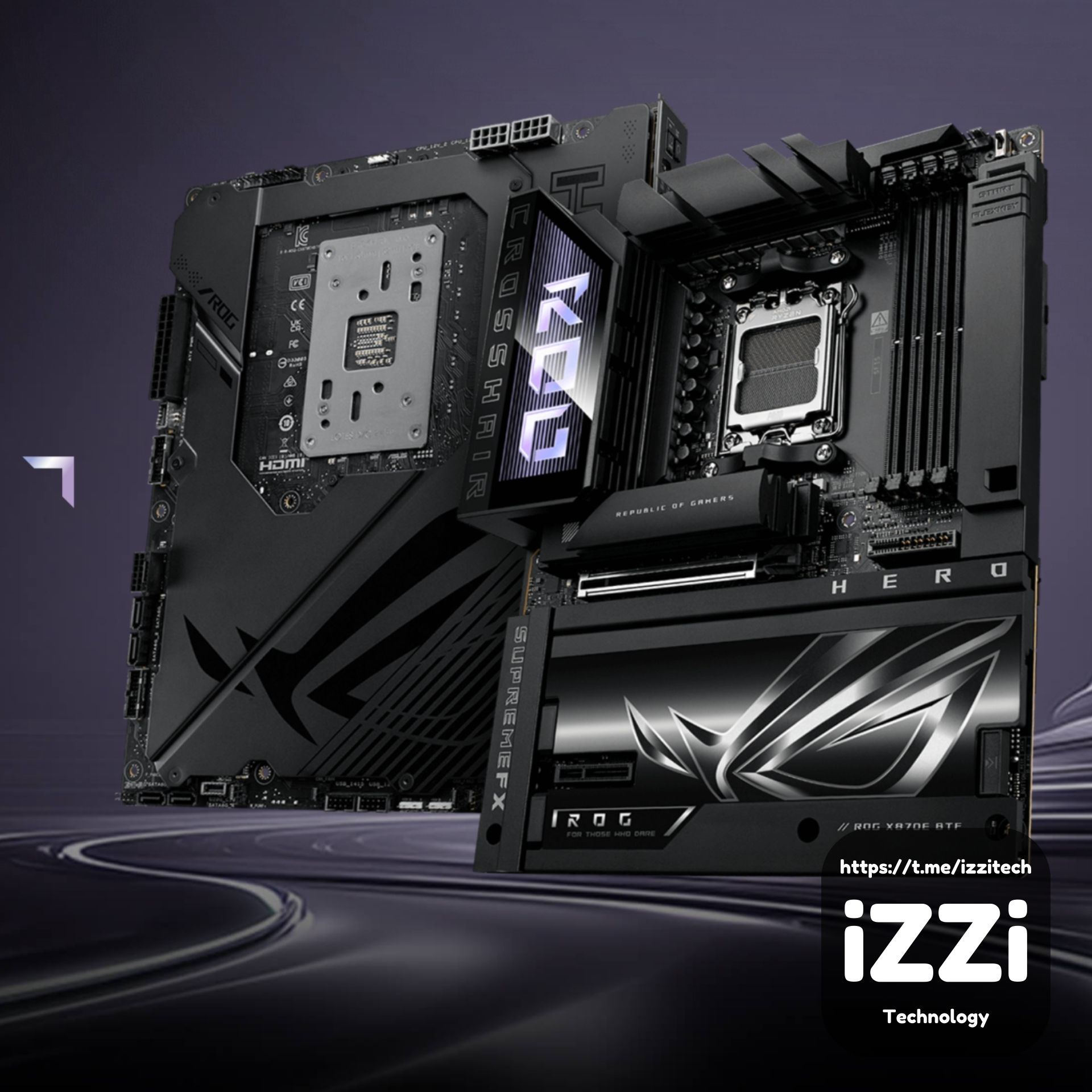 ASUS предлагает топовую материнскую плату ROG Crosshair X870E HERO BTF